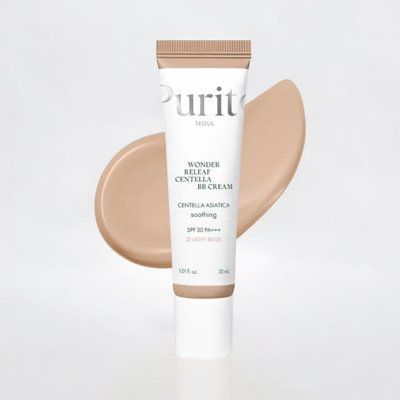 BB-крем 21 ТОН з центеллою Purito Seoul Cica Clearing BB Cream #21 Light Beige, 30 МЛ 000240 фото