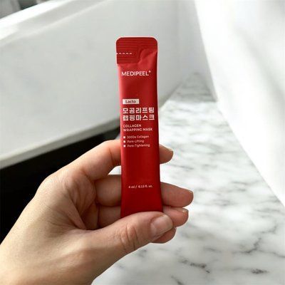 ТЕСТЕР маски-плівки для обличчя для звуження пор з колагеном Medi-Peel Red Lacto Collagen Wrapping Mask, 4мл 000508 фото