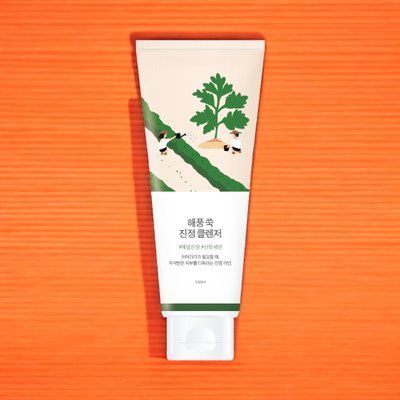 Заспокійлива очищуюча пінка з морським полином ROUND LAB Mugwort Calming Cleanser, 150 мл 000157 фото