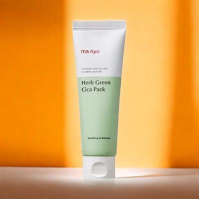 Маска глиняна заспокійлива із зеленим чаєм Manyo Herb Green Cica Pack, 75 мл 000356 фото