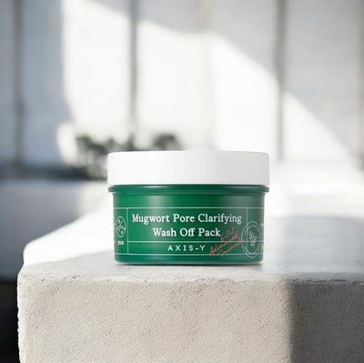 Очищувальна маска з екстрактом полину Axis-Y Mugwort Pore Clarifying Wash Off Pack, 100 мл 000573 фото