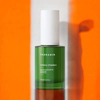 Омолоджуюча сироватка із висококонцентрованим вітаміном A (ретинолом 0,3% та ретиналем 0,1%) THERAMID Clinical Vitamin A, 30 мл 000066 фото