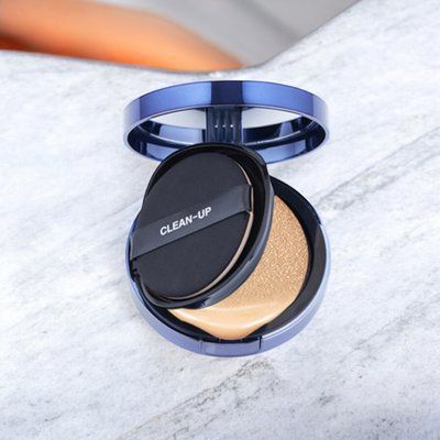 Інноваційний тональний кушон зі змінним блоком CU SKIN Clean-Up Skinfit Cushion SPF 50+ PA+++ 15 г + 15 г 19 тон 000405 фото