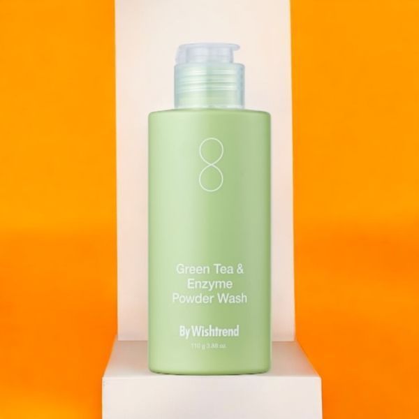 Пудра ензимна для вмивання з ароматом матчі BY WISHTREND Green Tea & Enzyme Powder Wash  110 г 000036 фото