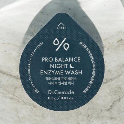 ТЕСТЕР вечірньої ензимної пудри з вугіллям  Dr.Ceuracle Pro-Balance Night Enzyme Wash 0,5Г 000470 фото