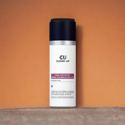 Омолоджуюча та освітлююча сироватка з ретинолом 0,3% та бакучіолом 0,75% CLEAN-UP DUAL  ACTIVATOR RETINOL 0.3% BAKUCHIOL 0.75%, 30 мл 000012 фото